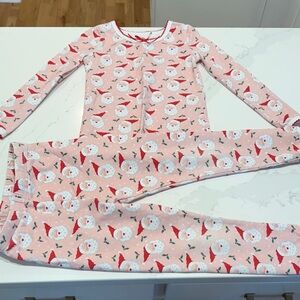Festive Santa Print Kids Pajama Set